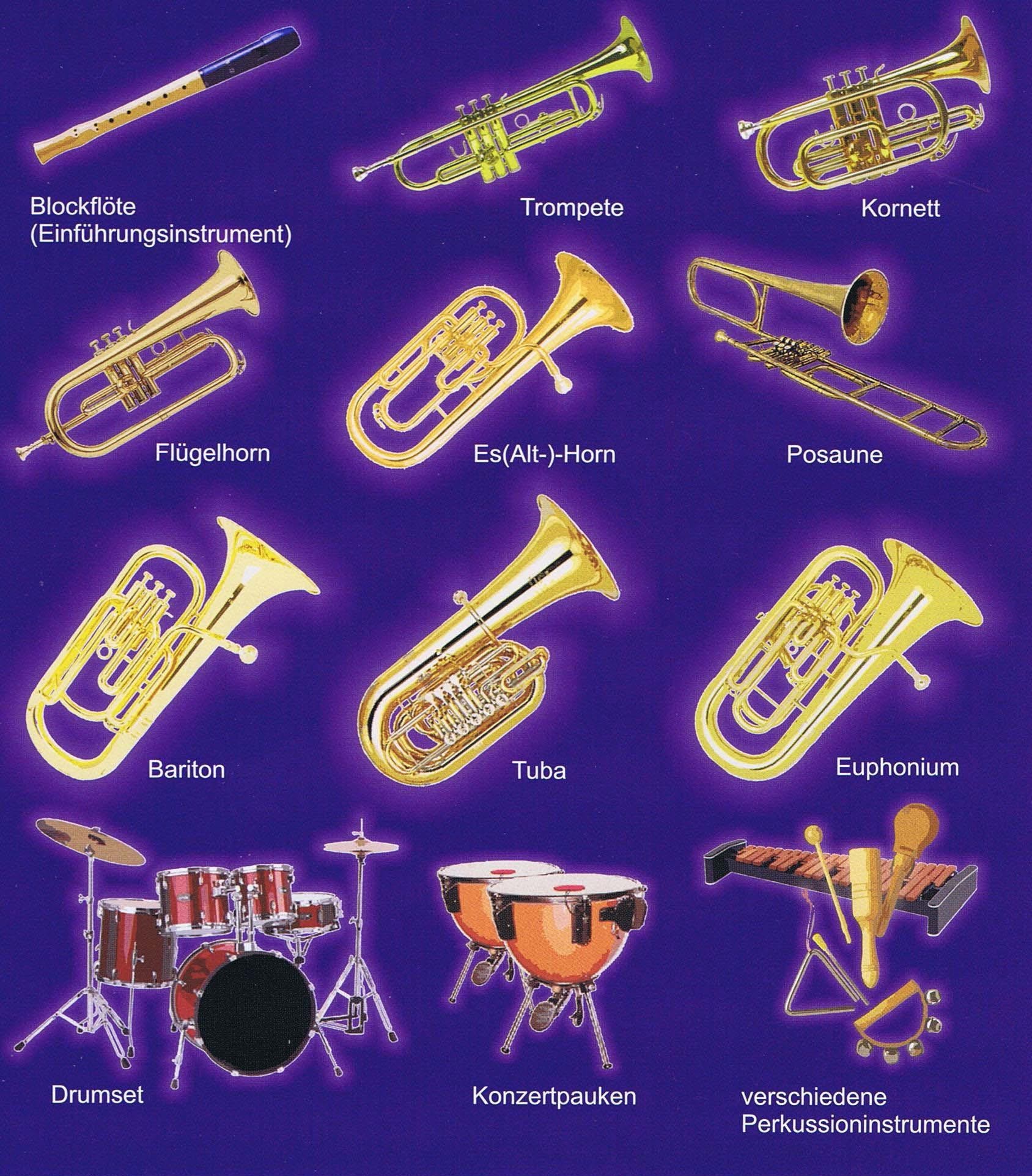 Die gelehrten Instrumente an der Orchesterschule KLANGwelt