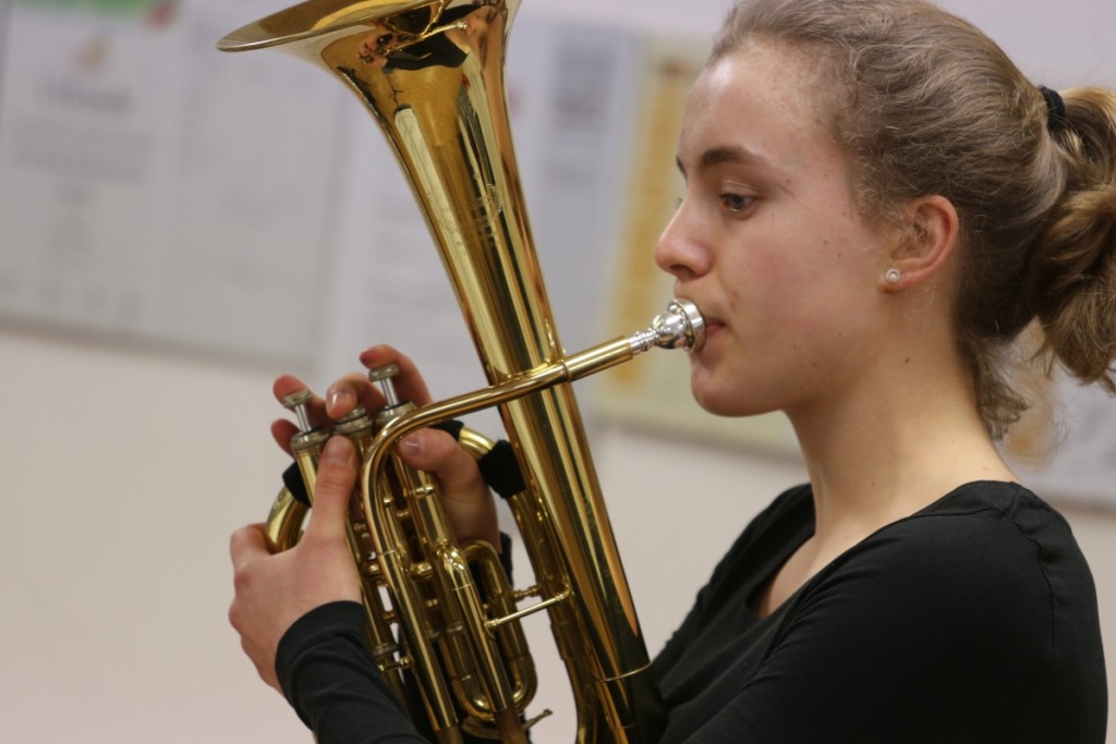 Teresa Fischer von der Jugend Brass Band BlechKLANG