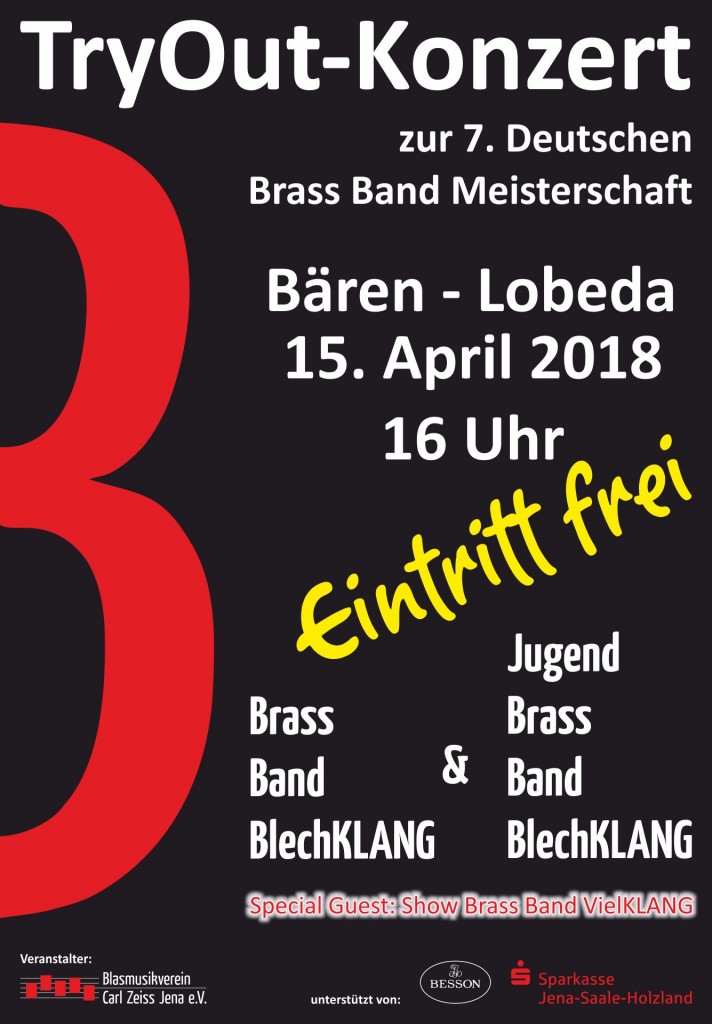 Try Out Konzert Jugend Brass Band BlechKLANG Deutsche Brass Band Meisterschaft