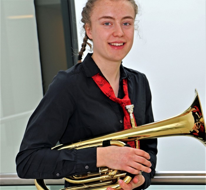 Teresa Fischer aus Jena von der Jugend Brass Band BlechKLANG