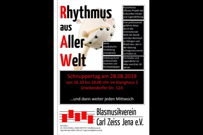 Rhythmus aus Aller Welt Orchesterschule KLANGwelt