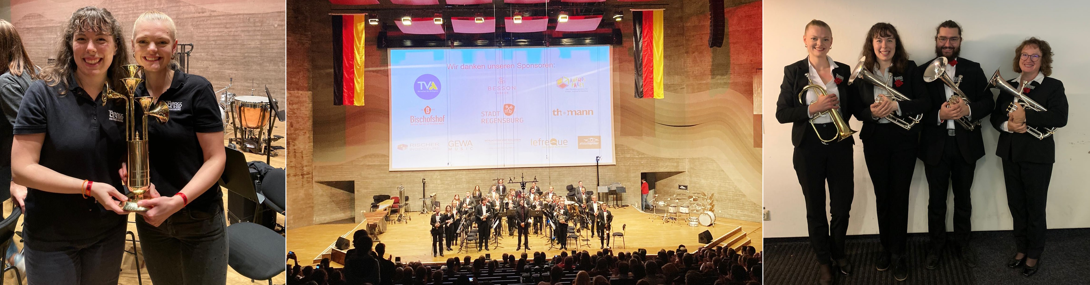 Anabel Voigt mit der Brass Band Regensburg bei der Deutschen Brass Band Meisterschaft 2022