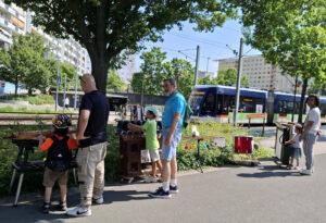 Mobile Musikwerkstatt bei der Spielstraße Jena Lobeda 2025